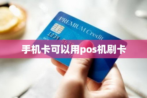 手机卡可以用pos机刷卡