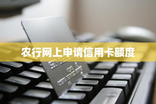 农行网上申请信用卡额度