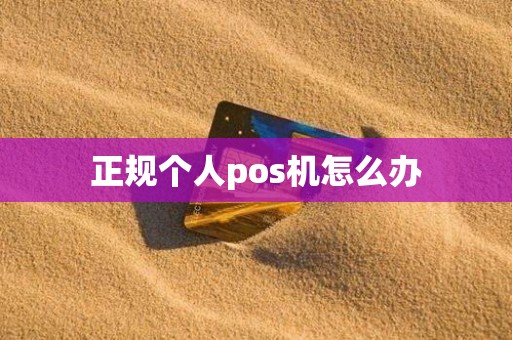 正规个人pos机怎么办