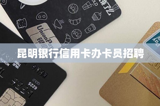 昆明银行信用卡办卡员招聘