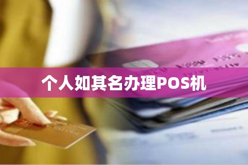 个人如其名办理POS机
