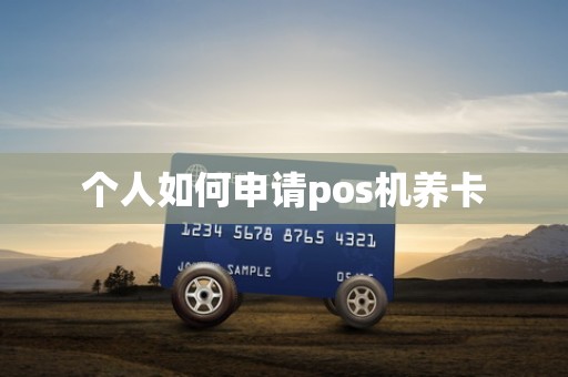 个人如何申请pos机养卡