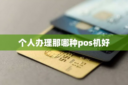 个人办理那哪种pos机好