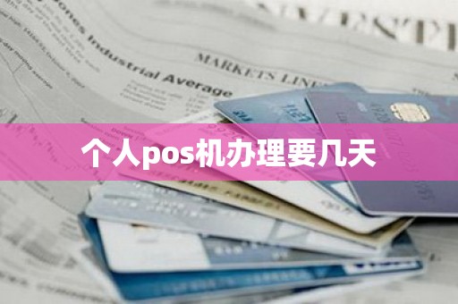 个人pos机办理要几天