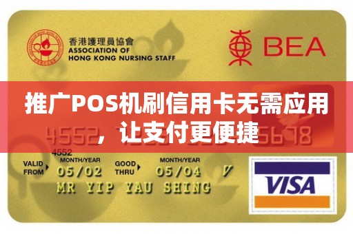推广POS机刷信用卡无需应用，让支付更便捷