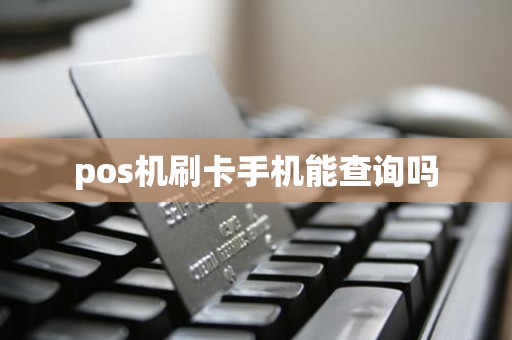 pos机刷卡手机能查询吗