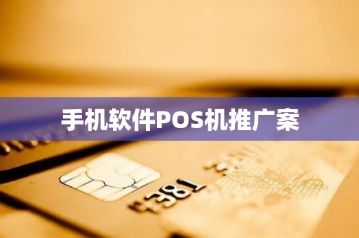 手机软件POS机推广案