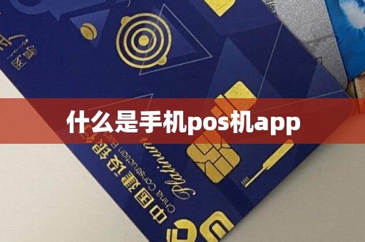 什么是手机pos机app