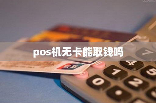 pos机无卡能取钱吗