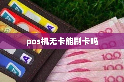 pos机无卡能刷卡吗
