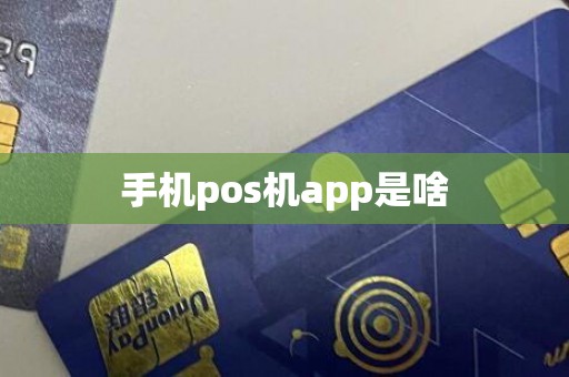 手机pos机app是啥