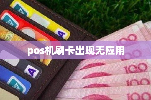 pos机刷卡出现无应用