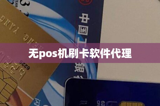 无pos机刷卡软件代理