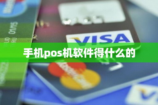 手机pos机软件得什么的