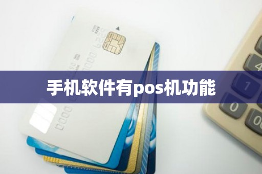 手机软件有pos机功能