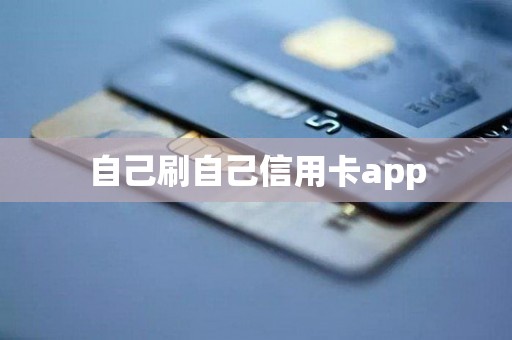 自己刷自己信用卡app