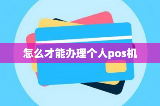 怎么才能办理个人pos机