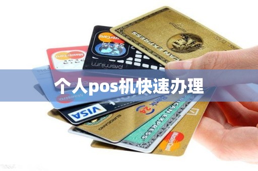 个人pos机快速办理