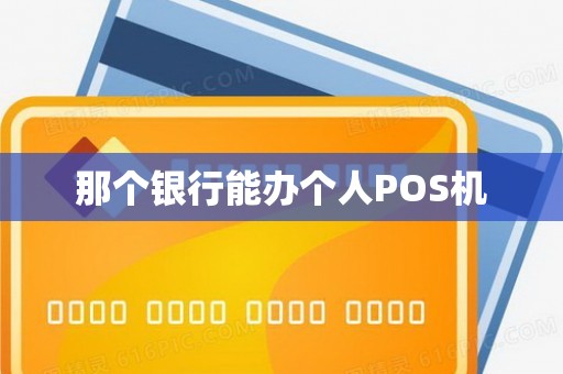 那个银行能办个人POS机