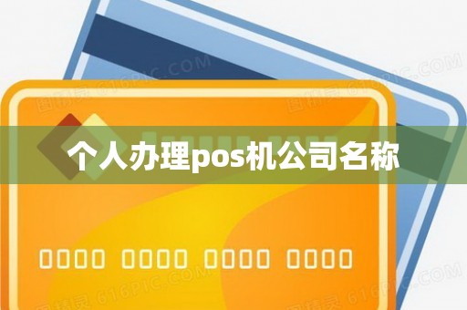 个人办理pos机公司名称