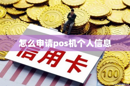 怎么申请pos机个人信息