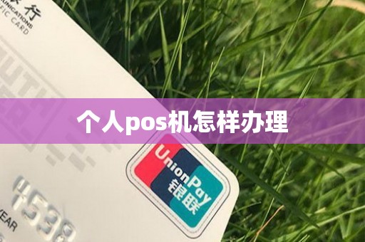 个人pos机怎样办理