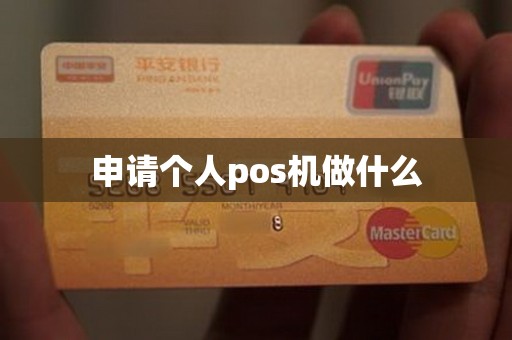 申请个人pos机做什么