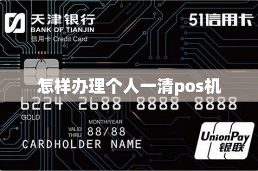 怎样办理个人一清pos机