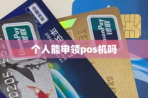 个人能申领pos机吗