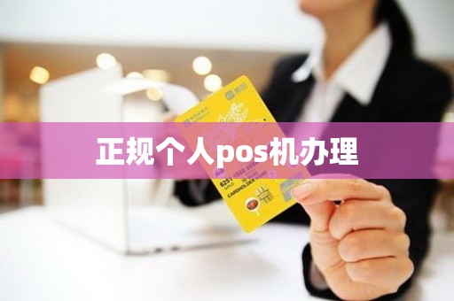 正规个人pos机办理