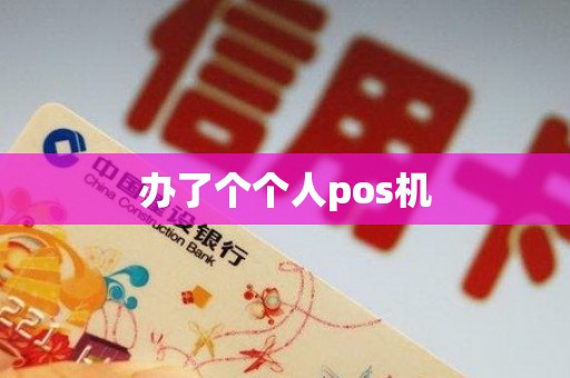 办了个个人pos机