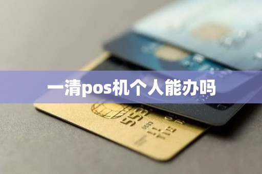一清pos机个人能办吗