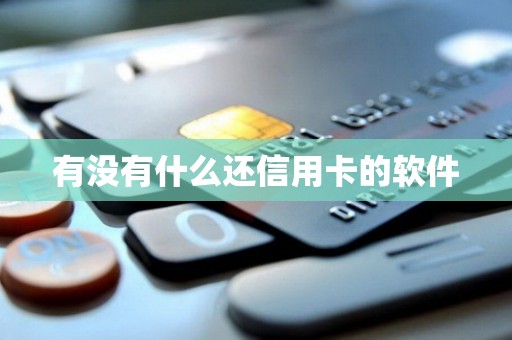 有没有什么还信用卡的软件