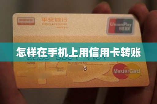 怎样在手机上用信用卡转账