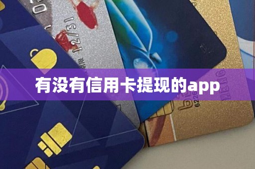 有没有信用卡提现的app