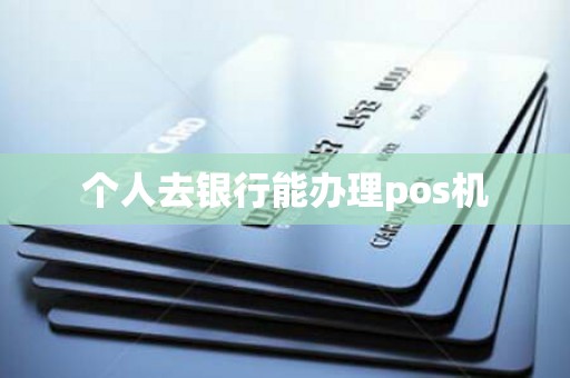 个人去银行能办理pos机