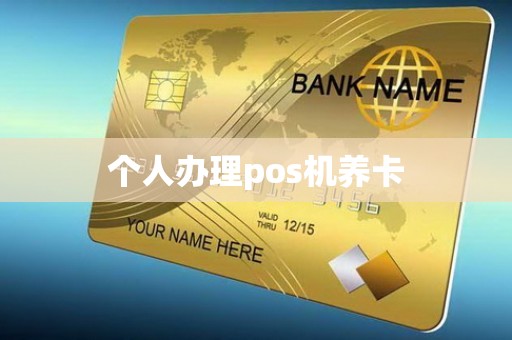 个人办理pos机养卡