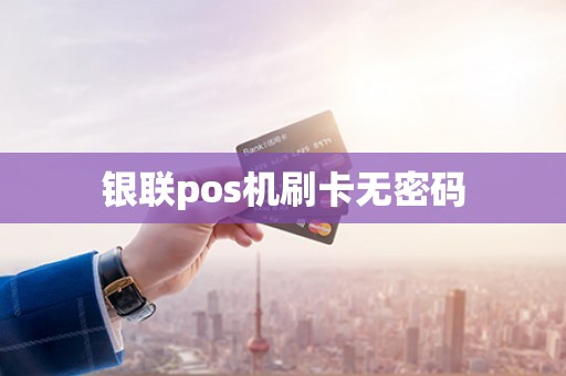 银联pos机刷卡无密码