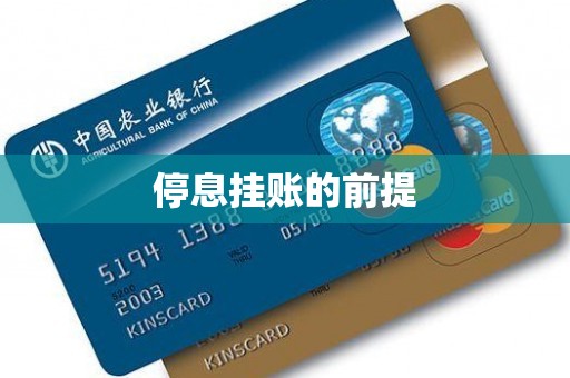 停息挂账的前提