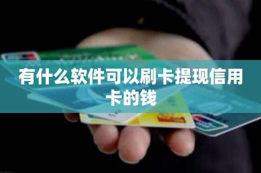 有什么软件可以刷卡提现信用卡的钱