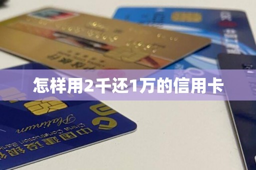 怎样用2千还1万的信用卡