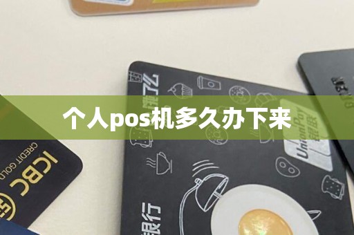 个人pos机多久办下来