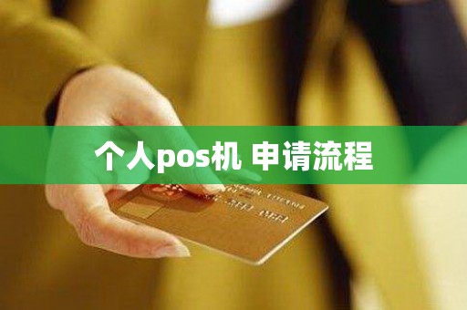 个人pos机 申请流程