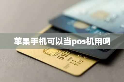 苹果手机可以当pos机用吗