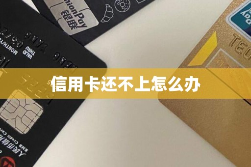 信用卡还不上怎么办